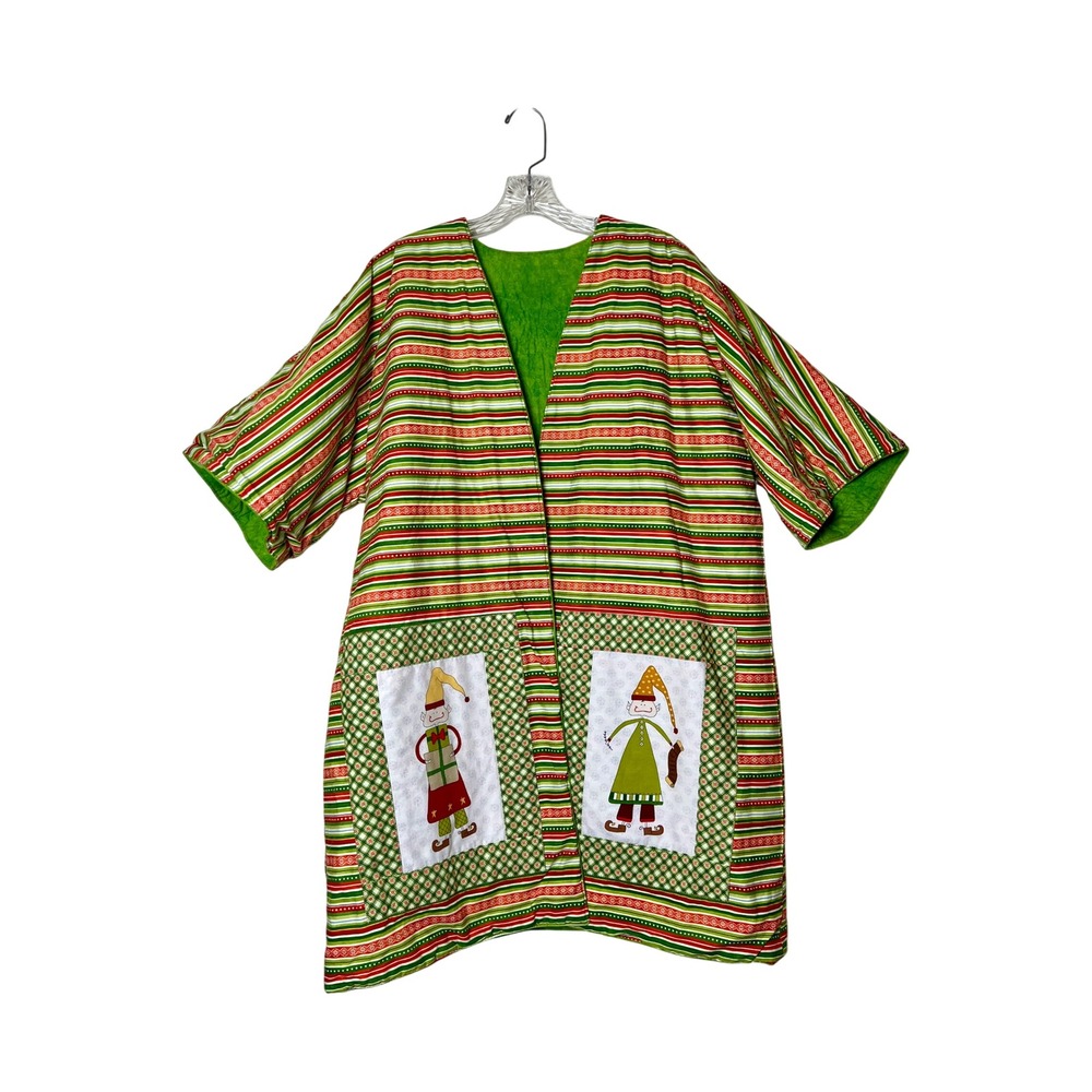 Patchwork Reversible Kantha Kimono Jacket Women O… - image 3